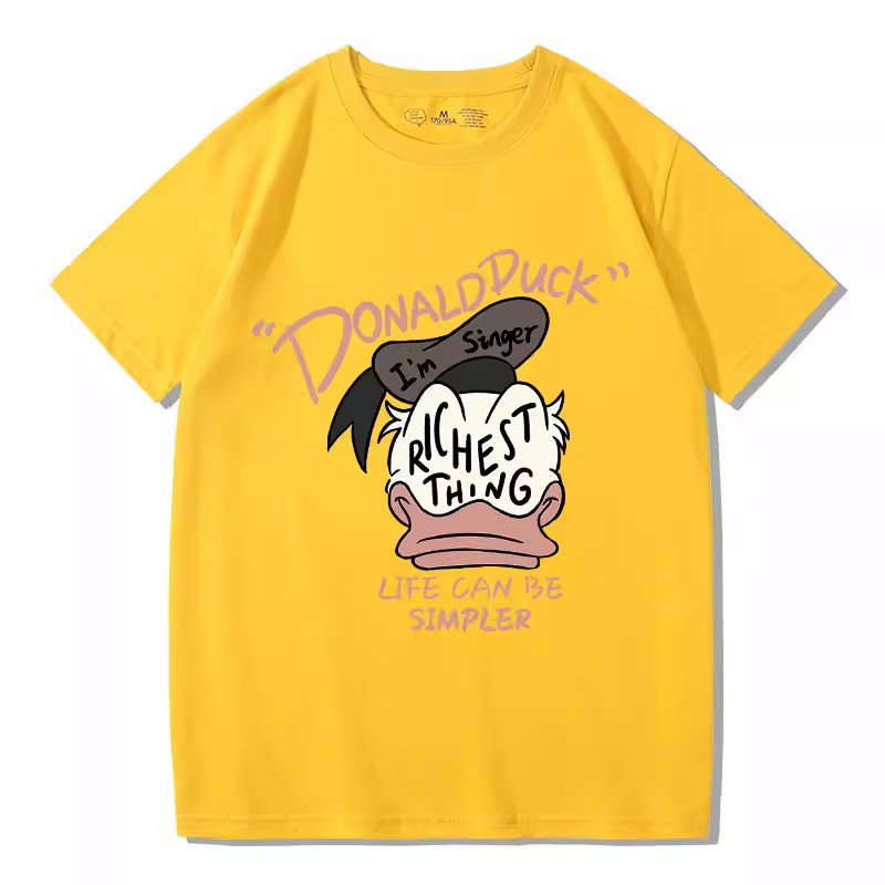 画像8: Donald Duck×richest thing Short Sleeve T-shirt    ユニセックス男女兼用ドナルドダック×richest thingプリント 半袖Tシャツ (8)
