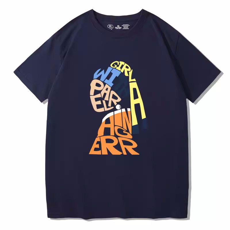 画像3: vermeer pearl earrings graphic Short Sleeve T-shirt    ユニセックス男女兼用フェルメール 真珠の耳飾り×グラフィックプリント 半袖Tシャツ (3)