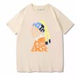 画像4: vermeer pearl earrings graphic Short Sleeve T-shirt   　ユニセックス男女兼用フェルメール 真珠の耳飾り×グラフィックプリント 半袖Tシャツ (4)