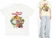 画像4: alice wonderland Print T-shirt　男女兼用ユニセックスアリスワンダーランドアリス不思議の国プリント半袖袖Tシャツ  (4)