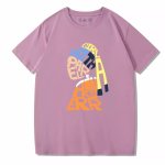 画像12: vermeer pearl earrings graphic Short Sleeve T-shirt   　ユニセックス男女兼用フェルメール 真珠の耳飾り×グラフィックプリント 半袖Tシャツ (12)