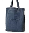 画像4: denim flying donald duck embroidery tote shoulder eco bag　ユニセックス男女兼用デニムフライングドナルドダック刺繍 トートショルダーエコバッグ (4)