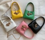 画像17: grape point hardware UNDERARM TOTE SHOULDER BAG　ユニセックス男女兼用グレープブドウ金具ポイントレザーアンダーアームショルダートートバッグ (17)