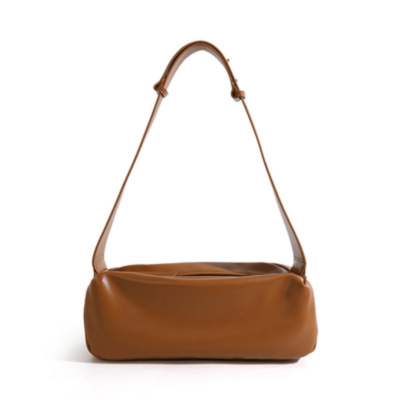 画像6: Square leather shoulder tote body bag  ユニセックス男女兼用スクエアレザーショルダートートボディーバッグ (6)