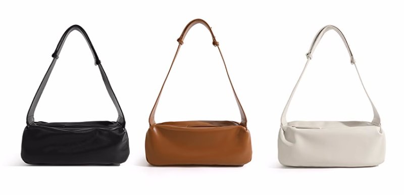 画像11: Square leather shoulder tote body bag  ユニセックス男女兼用スクエアレザーショルダートートボディーバッグ (11)