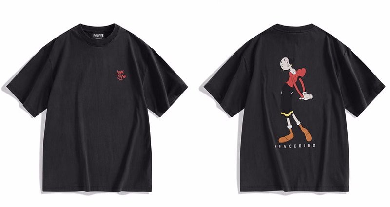 画像2: I LOVE OLIVE Short Sleeve T-shirt    ユニセックス男女兼用I LOVE OLIVEオリーブプリント 半袖Tシャツ (2)