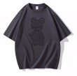 画像3: alphabet logo bear Short Sleeve T-shirt   　ユニセックス男女兼用アルファベットロゴベアプリント 半袖Tシャツ (3)