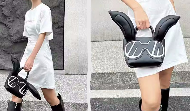 画像7: leather sunglasses rabbit tote shoulder bag ユニセックス男女兼用サングラスラビットレザートートショルダーバッグ (7)