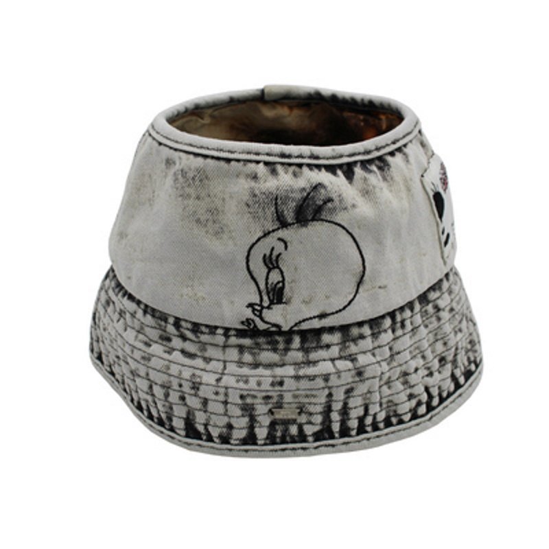 画像1: bugs bunny Washed Black Denim Bucket Hat fisherman hat cap ユニセックス男女兼用 バッグスバニー ウォッシュブラックデニムバケットハット フィッシャーマンハットキャップ 帽子 野球帽 ベースボールキャップ 帽子 (1)