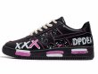 画像6: paint stars & crosses Leather Lace-Up Sneakers shoes　 男女兼用 ユニセックスペイント星スター＆クロスレザーレースアップスニーカー (6)