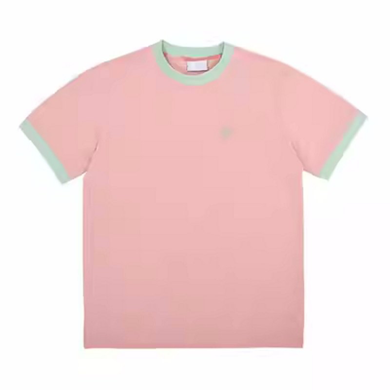 画像3: MLB color contrast stitching embroidery small label NY Short Sleeve T-shirt   　ユニセックス男女兼用MLBカラーコントラストステッチ刺繍 半袖Tシャツ (3)