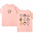 画像9:  Snoopy & PEANUTS FriendsShort Sleeve T-shirt   　ユニセックス男女兼用スヌーピー＆ピーナッツフレンズ 半袖Tシャツ (9)