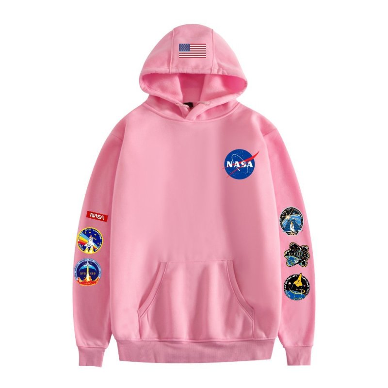 画像6: Unisex NASA Emblem Hoodie Sweat ユニセックス 男女兼用ナサNASAエンブレムフーディスウェット パーカートレーナー  (6)