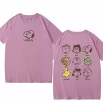 画像10:  Snoopy & PEANUTS FriendsShort Sleeve T-shirt   　ユニセックス男女兼用スヌーピー＆ピーナッツフレンズ 半袖Tシャツ (10)