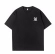 画像2: MLB l NY back rose print Short Sleeve T-shirt   　ユニセックス男女兼用MLB NYバックローズバラプリント半袖Tシャツ (2)