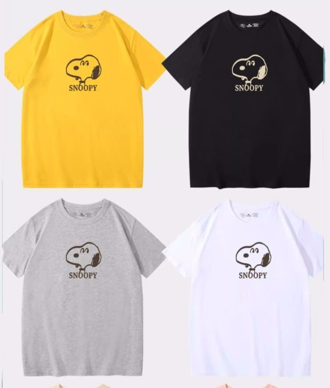 画像14:  Snoopy & PEANUTS FriendsShort Sleeve T-shirt   　ユニセックス男女兼用スヌーピー＆ピーナッツフレンズ 半袖Tシャツ (14)