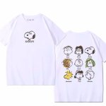 画像2:  Snoopy & PEANUTS FriendsShort Sleeve T-shirt   　ユニセックス男女兼用スヌーピー＆ピーナッツフレンズ 半袖Tシャツ (2)