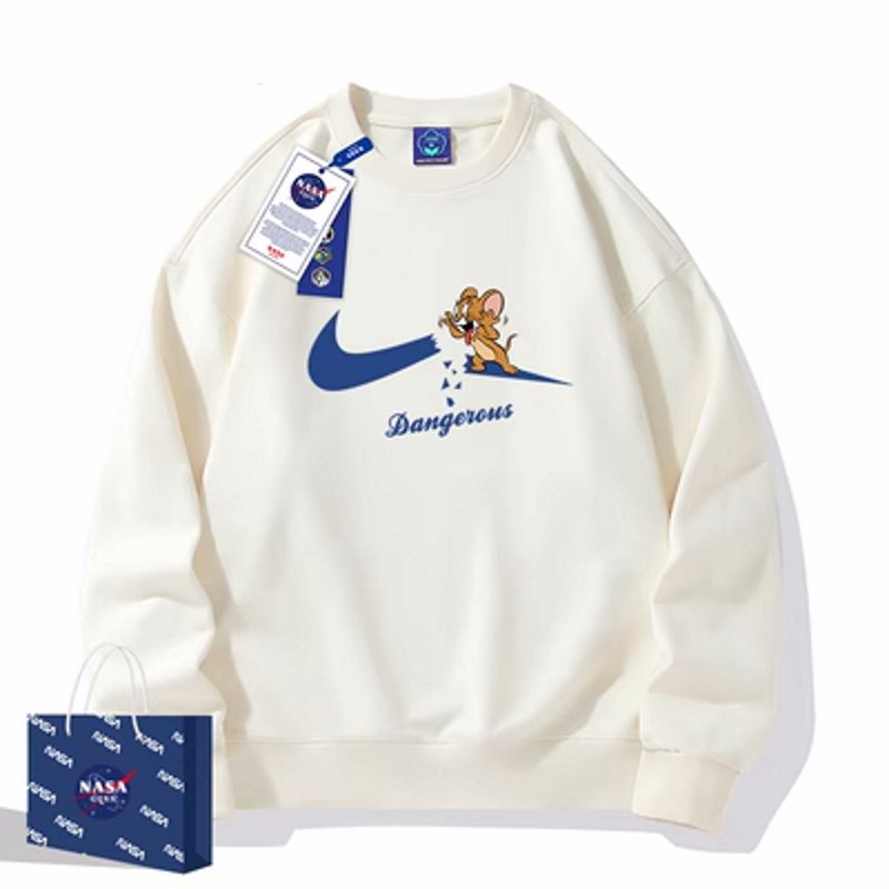 画像5: 即納 Dangerous broken swoosh tom and jerry tom and jerry Print pullover sweatshirt ユニセックス男女兼用 デンジャラスブロークンスウォッシュ トム＆ジェリートムとジェリープルオーバ　スエットトレーナー  (5)