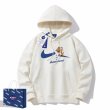 画像4: 即納 dangerous broken swoosh tom and jerry tom and jerry Print hoody sweatshirt　ユニセックス男女兼用 デンジャラスブロークンスウォッシュ トム＆ジェリートムとジェリーフーディパーカースエットトレーナー  (4)