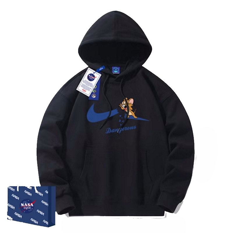 画像1: 即納 dangerous broken swoosh tom and jerry tom and jerry Print hoody sweatshirt ユニセックス男女兼用 デンジャラスブロークンスウォッシュ トム＆ジェリートムとジェリーフーディパーカースエット (1)