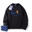 画像2: dangerous broken swoosh tom and jerry tom and jerry Print pullover sweatshirt　ユニセックス男女兼用 デンジャラスブロークンスウォッシュ トム＆ジェリートムとジェリープルオーバ　スエットトレーナー  (2)