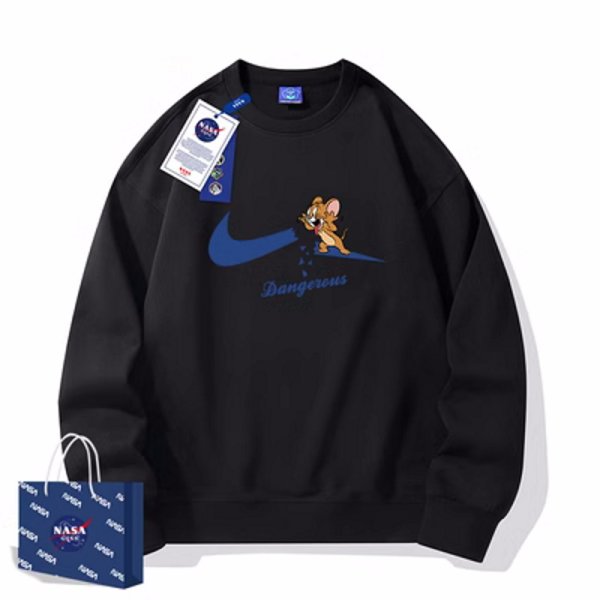 画像1: Dangerous broken swoosh tom and jerry tom and jerry Print pullover sweatshirt　即納ユニセックス男女兼用 デンジャラスブロークンスウォッシュ トム＆ジェリートムとジェリープルオーバ　スエットトレーナー  (1)