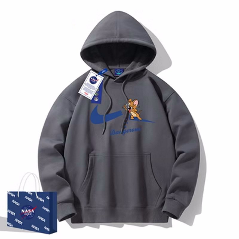 画像3: dangerous broken swoosh tom and jerry tom and jerry Print hoody sweatshirt ユニセックス男女兼用 デンジャラスブロークンスウォッシュ トム&ジェリートムとジェリーフーディパーカースエットトレーナー  (3)