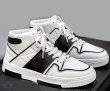 画像3: Bicolor leather high cut high top lace-up sneakers shoes　 男女兼用 ユニセックスハイカットハイトップレザーバイカラーレースアップスニーカー (3)