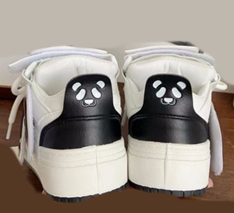 画像8:  Velcro thick-soled bread platform  lace-up sneakers ベルクロ厚底プラットホームレースアップスニーカー (8)