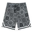 画像1: 23 Paisley bandana pattern Half Pants　ユニセックス男女兼用 ペイズリーバンダナ柄ハーフパンツ ショートパンツ  (1)