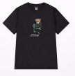 画像2: skateboard bear Short Sleeve T-shirt   　ユニセックス男女兼用スケートボードベア熊プリント半袖Tシャツ (2)