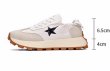 画像6: lLightweight soft sole star platform sneakers ace-up sneakers　軽量ソフトソールスター厚底プラットホームスニーカーレースアップスニーカー (6)