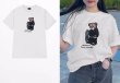 画像5: skateboard bear Short Sleeve T-shirt   　ユニセックス男女兼用スケートボードベア熊プリント半袖Tシャツ (5)