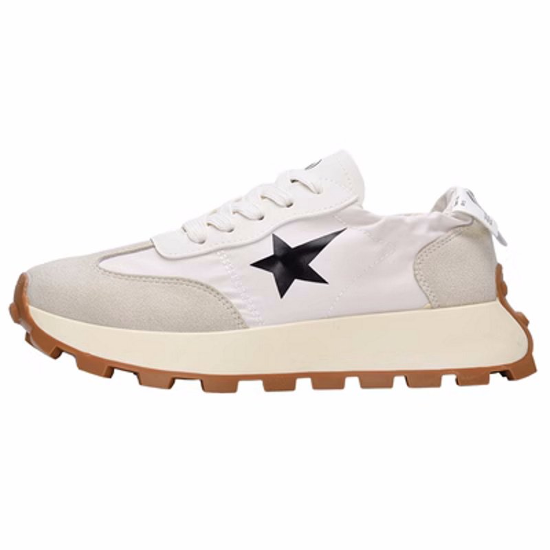 画像3: lLightweight soft sole star platform sneakers ace-up sneakers　軽量ソフトソールスター厚底プラットホームスニーカーレースアップスニーカー (3)