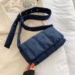 画像10: Quilted padded down cassette bag cross body shoulder bag small sizeキルティング 絞り ペディング カセット クロスバッグ ショルダートート ポシェットスモール (10)