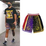 画像2: 23 Paisley bandana pattern Half Pants Colorful Basket Shorts ユニセックス男女兼用 ペイズリーバンダナ柄 カラフル バスケットボール ハーフパンツ ショートパンツ  (2)
