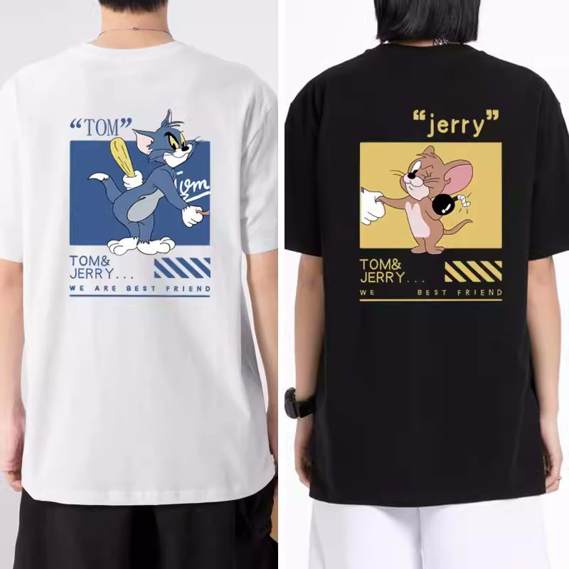画像11: Tom and Jerry Jerry One Point printed  Short Sleeve T-shirt    ユニセックス男女兼用ワンポイントトムとジェリー ジェリーワンポイントプリント 半袖Tシャツ (11)