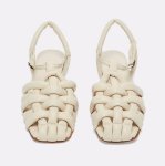 画像9: Real leather Woven Down Leather Paoto Cross Sandals 編み込み メッシュ ダウンレザーパオトウクロスサンダルサンダル (9)