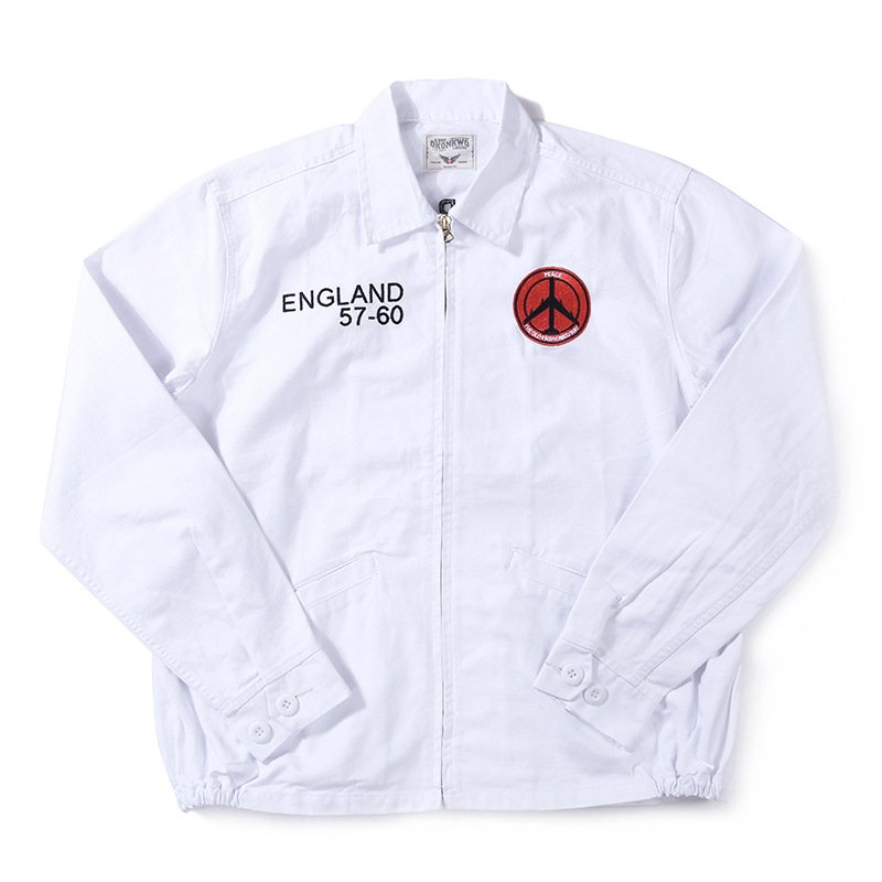 画像4: Bugs Bunny Zip Up Jacket Blouson jumper ユニセックス 男女兼用バッグスバニージップアップジャケット ブルゾン スタジャン (4)