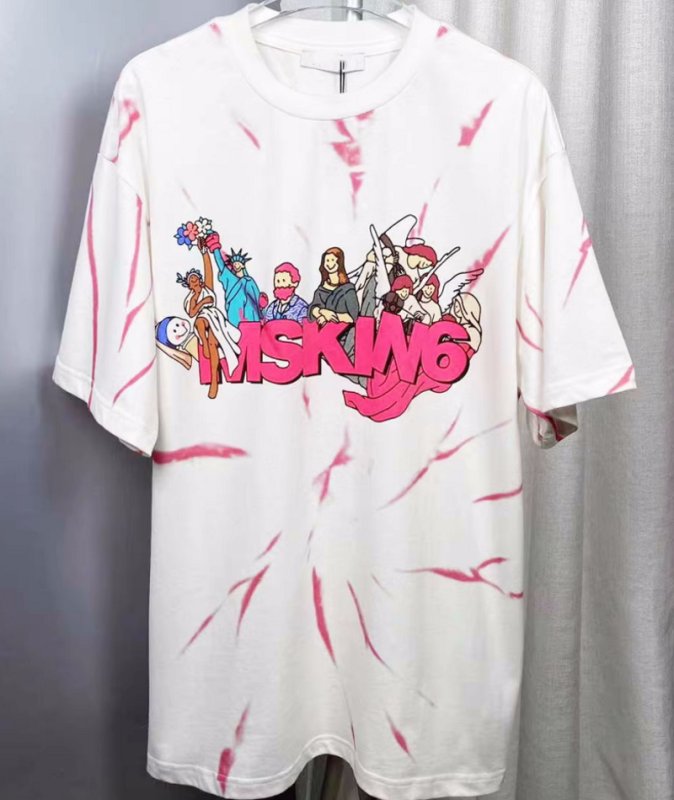 画像7: Statue of Liberty & Other Character Print Short Sleeve T-shirt    ユニセックス男女兼用自由の女神&アザーキャラクタープリント半袖Tシャツ (7)