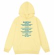 画像1: heavyweight yellow color pop print  hoody sweatshirt　ユニセックス男女兼用 ポッププリントフーディパーカースエットトレーナー  (1)