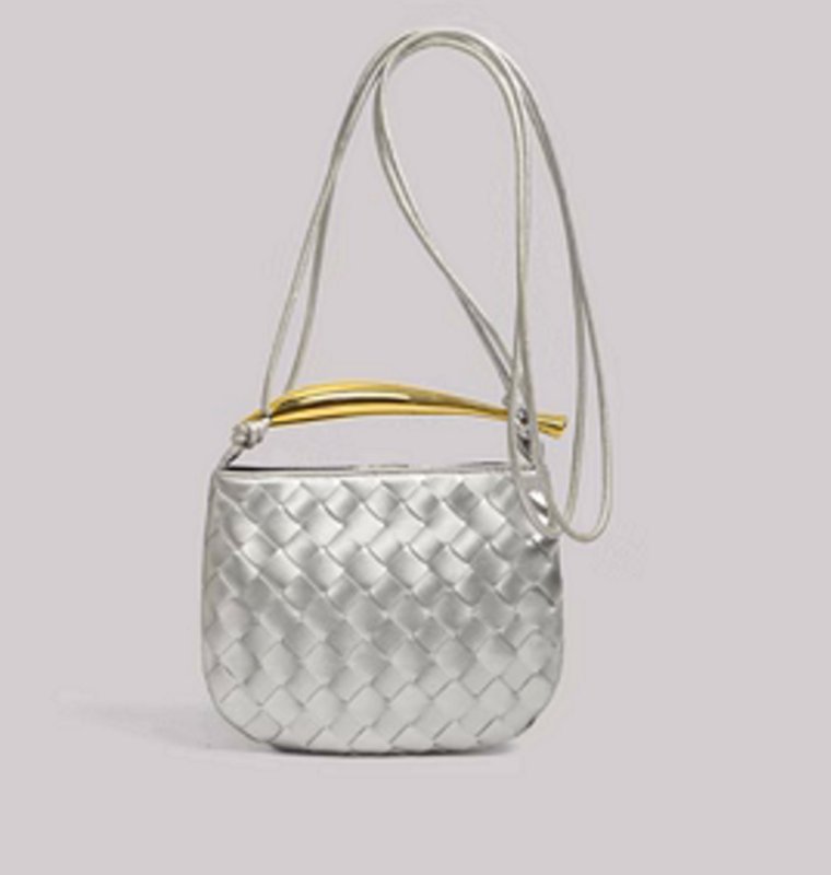 画像8: metal fittings steering wheel mesh knitting LEATHER MINI TOTE SHOULDER BAG 金具ハンドルメッシュ編み込み レザーミニトートショルダーバッグ (8)