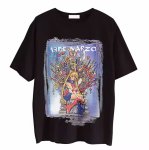 画像1: Oversized Sailor Moon half sleeve print T-shirt game of thrones 男女兼用ユニセックス セーラームーン プリント 5分袖Tシャツ  (1)