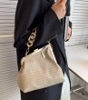 画像10: mesh leather deformation chain handle tote shoulder bag　メッシュレザー変形チェーンハンドル トートショルダーバッグ (10)