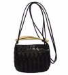 画像2: metal fittings steering wheel mesh knitting LEATHER MINI TOTE SHOULDER BAG　金具ハンドルメッシュ編み込み レザーミニトートショルダーバッグ (2)