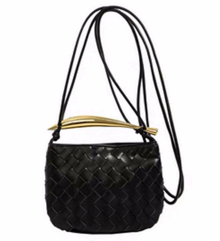 画像2: metal fittings steering wheel mesh knitting LEATHER MINI TOTE SHOULDER BAG 金具ハンドルメッシュ編み込み レザーミニトートショルダーバッグ (2)