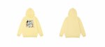画像8: heavyweight yellow color pop print  hoody sweatshirt　ユニセックス男女兼用 ポッププリントフーディパーカースエットトレーナー  (8)