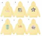 画像11: heavyweight yellow color pop print  hoody sweatshirt　ユニセックス男女兼用 ポッププリントフーディパーカースエットトレーナー  (11)