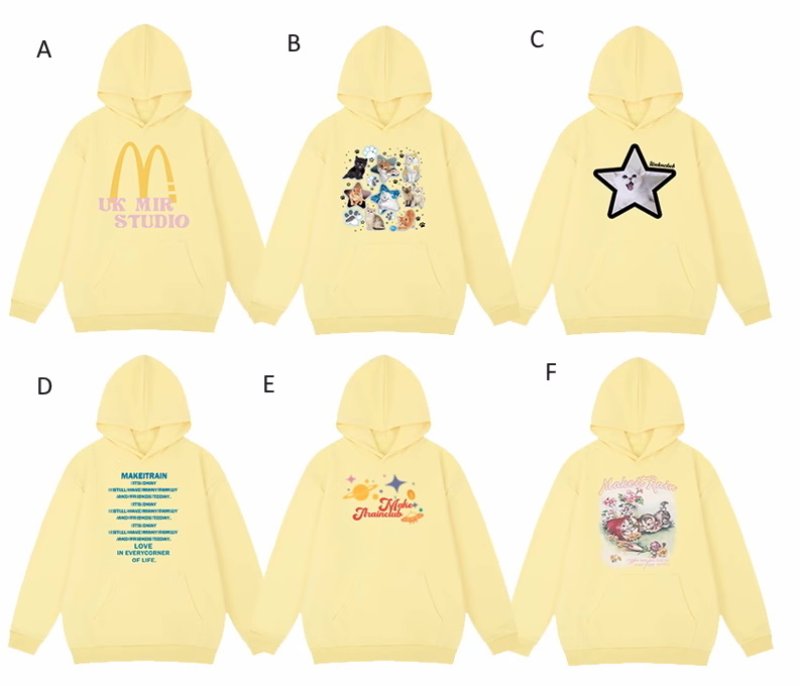 画像11: heavyweight yellow color pop print  hoody sweatshirt　ユニセックス男女兼用 ポッププリントフーディパーカースエットトレーナー  (11)