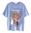 画像2: Oversized Sailor Moon half sleeve print  T-shirt　男女兼用ユニセックスセーラームーンプリント5分袖Tシャツ  (2)